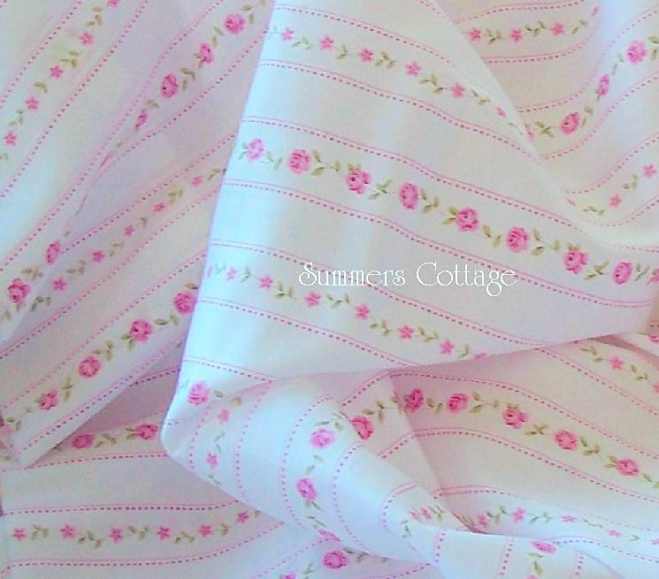 Cabana Stripes and Pink Roses