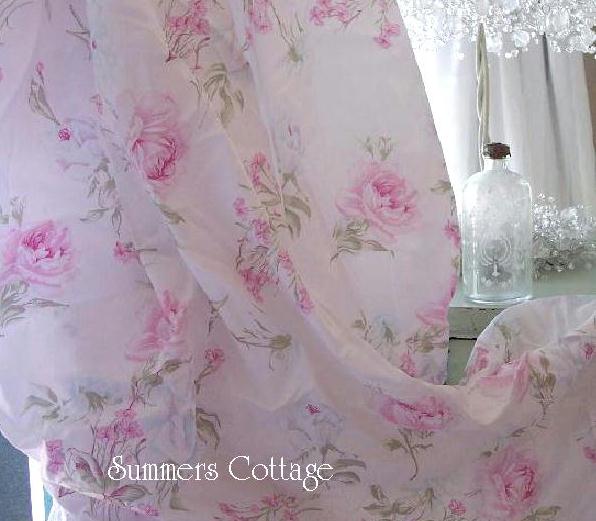 Queen Pink Ginger Roses Sheets