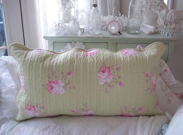 Pink Roses Cottage Green Cabana Stipes