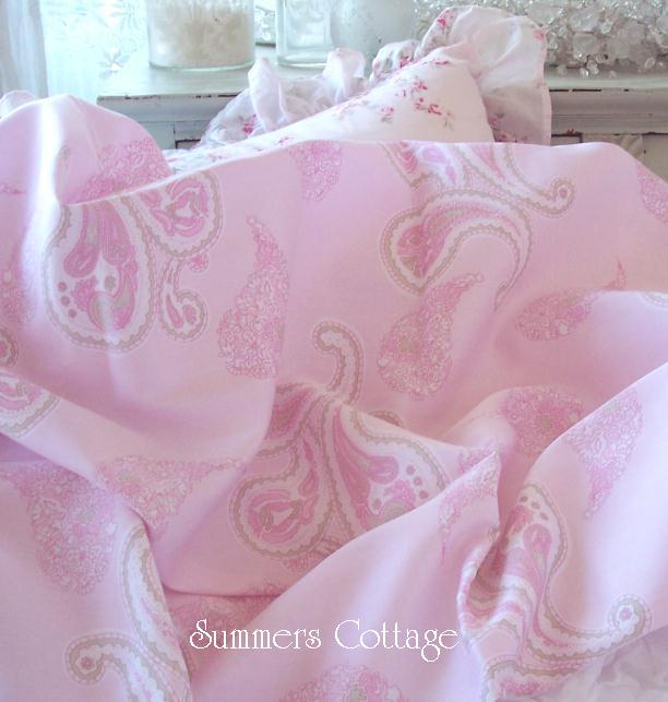Paisley Pink Cottage Flowers Sheet Set