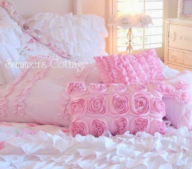 Bahama Ivory Ruffle Pillow