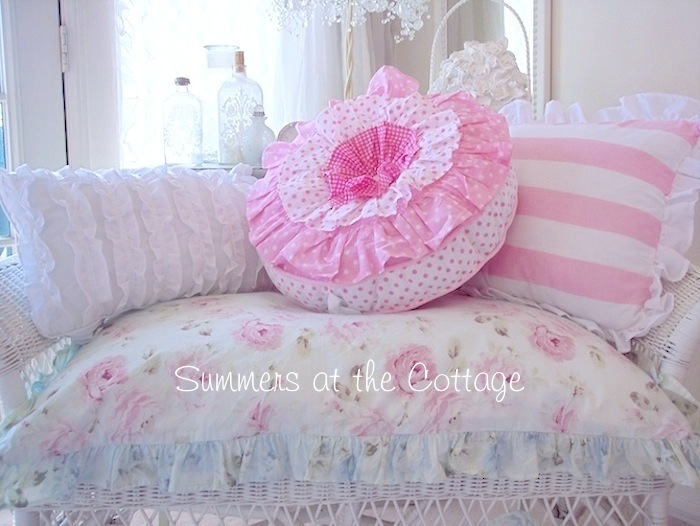 Darling Polka Dot Ruffled Pillow
