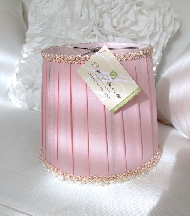 Pink Pleated Lamp Shade