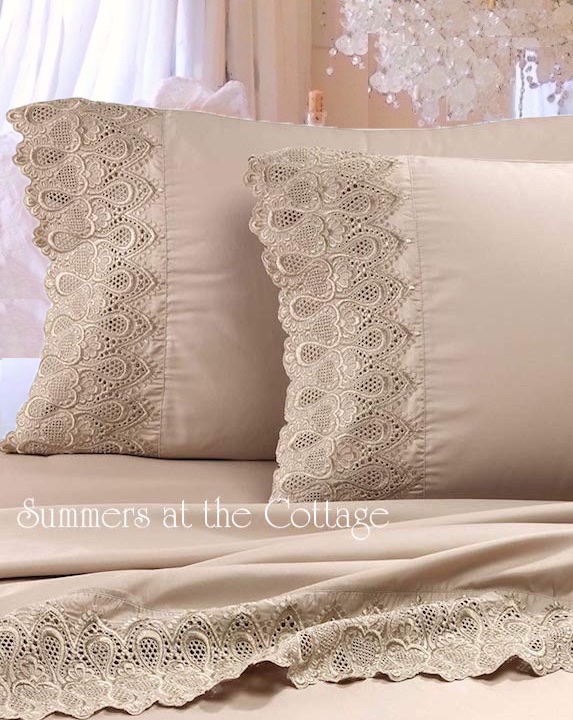 Champagne Lace Sheets