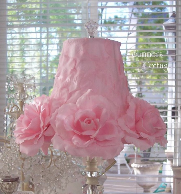 Pink Roses Lamp Shade