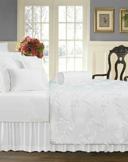 SHABBY SNOWY WHITE ROSES ROMANTIC COTTAGE CHIC QUEEN DUVET COVER 